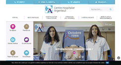 Desktop Screenshot of ch-argenteuil.fr